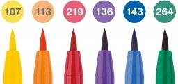 Pitt artist pen set6 colourwheel | Faber castell 