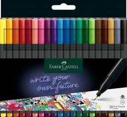 Grip finepen 20 basic kleuren | Faber castell