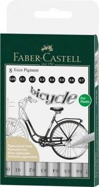 8 ecco pigment fineliners 166008 | Faber castell