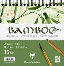 Bamboo blok spiraal vierkant | Clairefontaine 