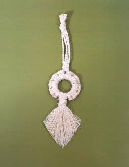 Macrame hanger pompon 791064 | Graine creative 