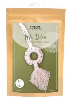 Macrame hanger pompon 791064 | Graine creative 