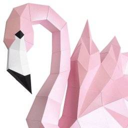 Papercraft 3D model flamingo | Wizardi