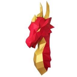 Papercraft 3D model draak | Wizardi