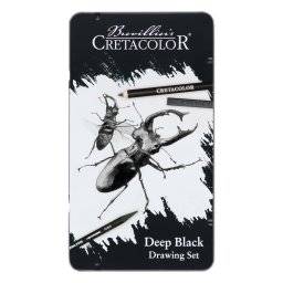 Deep black drawing set 400-09 | Cretacolor
