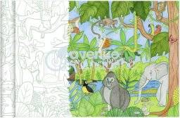 Kleurposter jungle 127C | Avenue mandarine