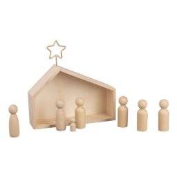 Kerststal met figuren 64539505 | Rayher