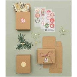 Giftboxes kraft 24 stuks 78.92 | Rico design