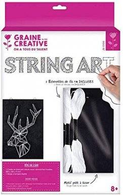 String art set hertenkop 100660 | Graine creative 