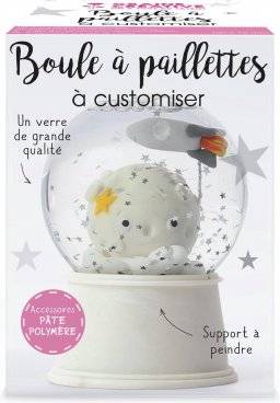 Snow globe paillette star 264701 | Graine creative 