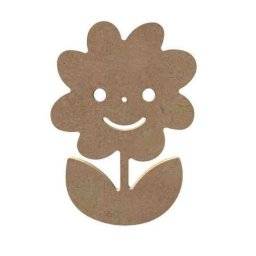 Mdf figuur blije bloem 1287 | Gomille