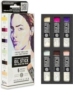 Oilstickset 6x12ml lightportrait | Sennelier