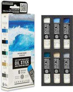 Oilstick set 6x12ml seascape | Sennelier 