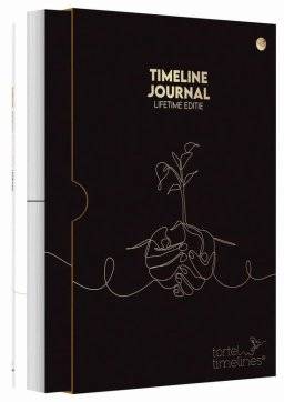 Timeline journal lifetime zwart | Mus creatief