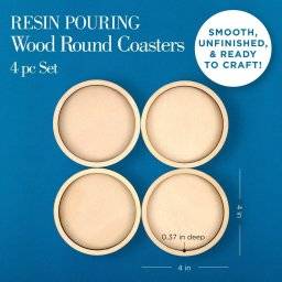 Round coasters voor resin 25485 | Plaid 