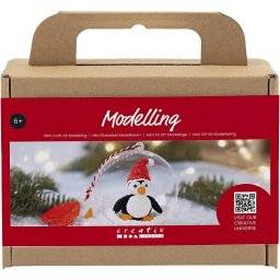 Kerst boetseerset pinguin 977491