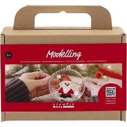 Kerst boetseerset santa 977493