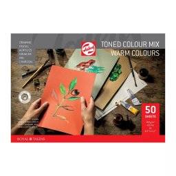 Toned paper blok warm colours A4 | Talens