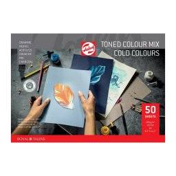 Toned paper blok cold colours A4 | Talens