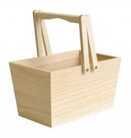 Houten hengsel mand 14002103 | Artemio