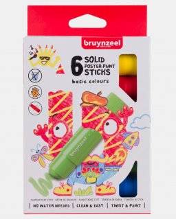 6 solid paint sticks basic | Bruyneel 