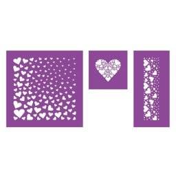 Sjabloonset love hearts | Crafters companion