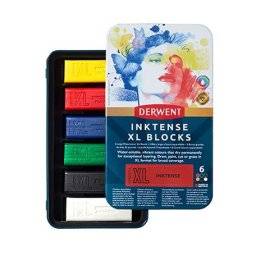 Inktense blocks XL set 6 kleuren | Derwent