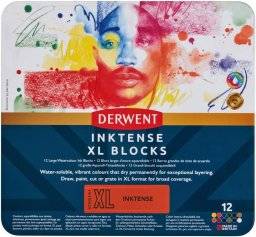 Inktense blocks XLset 12 kleuren | Derwent