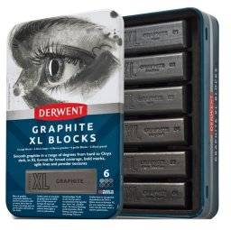 Graphite XL blocks blik 6 stuks | Derwent