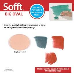 Sofft art sponge big oval 61041 | Panpastel