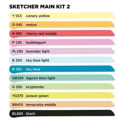 Sketcher set 12st main kit 2 | Molotow