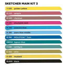 Sketcher set 12st main kit 3 | Molotow 