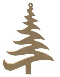 Mdf figuur 1354 zigzag kerstboom | Gomille