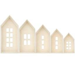 Houten huizen set 700584 | Rico design