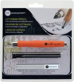 Lettering pencilset oranje | Manuscript