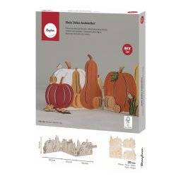 Houten pompoenen deco 64029505 | Rayher