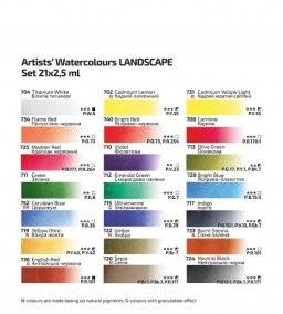 Aquarelset 21 nap landscape | Rosa studio