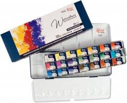 Aquarelset 21 nap monopigment | Rosa studio