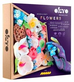 Sensory art set romance flowers | Oktoclay