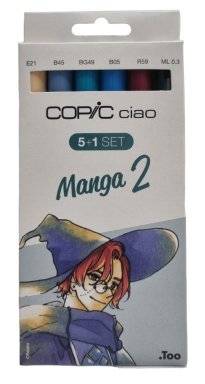 Ciao 5 + 1 set manga 2 | Copic