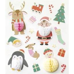 Kerststickers honingraat 18404 | Folia