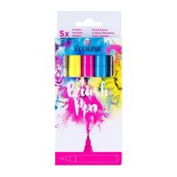 Ecoline brushpen set 5st primary | Talens