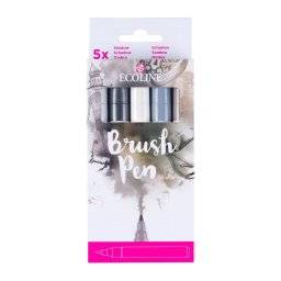 Ecoline brushpen set 5st schaduw | Talens