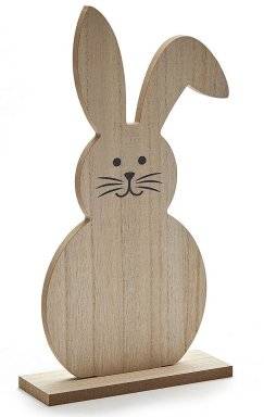 Houten bunny op voet 11293