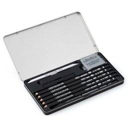 Deep black drawing set 400-09 | Cretacolor