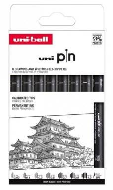 Fineliners set 8dlg ASP010 | Uni