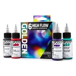 High flow airbrush set 6x30ml | Golden