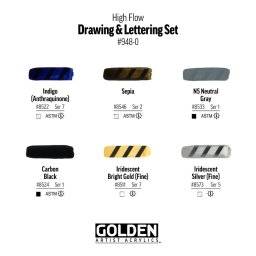 High flow drawing set 6x30ml | Golden