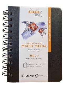 Mixedmedia book spiraal staand | Rhodia 