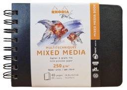 Mixedmedia book spiraal liggend | Rhodia